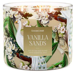 NEW! Goose Creek Candle Vanilla Sands 3-Wick Lotus Flower Sandalwood 14.5oz